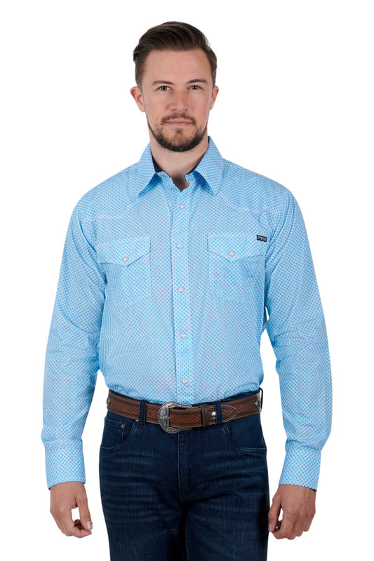 PURE WESTERN MENS THOMPSON LS SHIRT