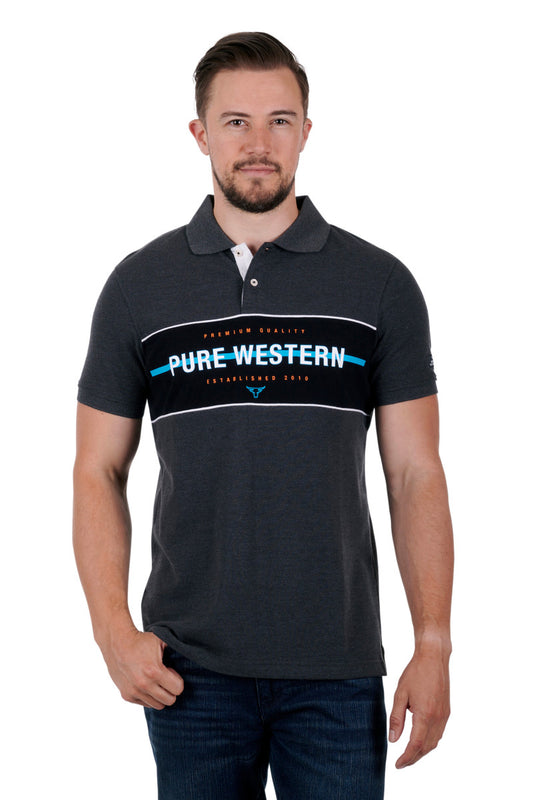 PURE WESTERN MENS BARWON SS POLO