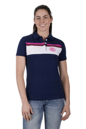 PURE WESTERN WOMENS FAYE SS POLO