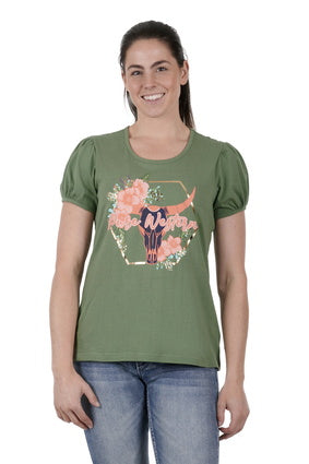 PURE WESTERN WOMENS ALMY SS TEE