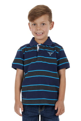 PURE WESTERN BOYS PETERS SS POLO - CLEARANCE