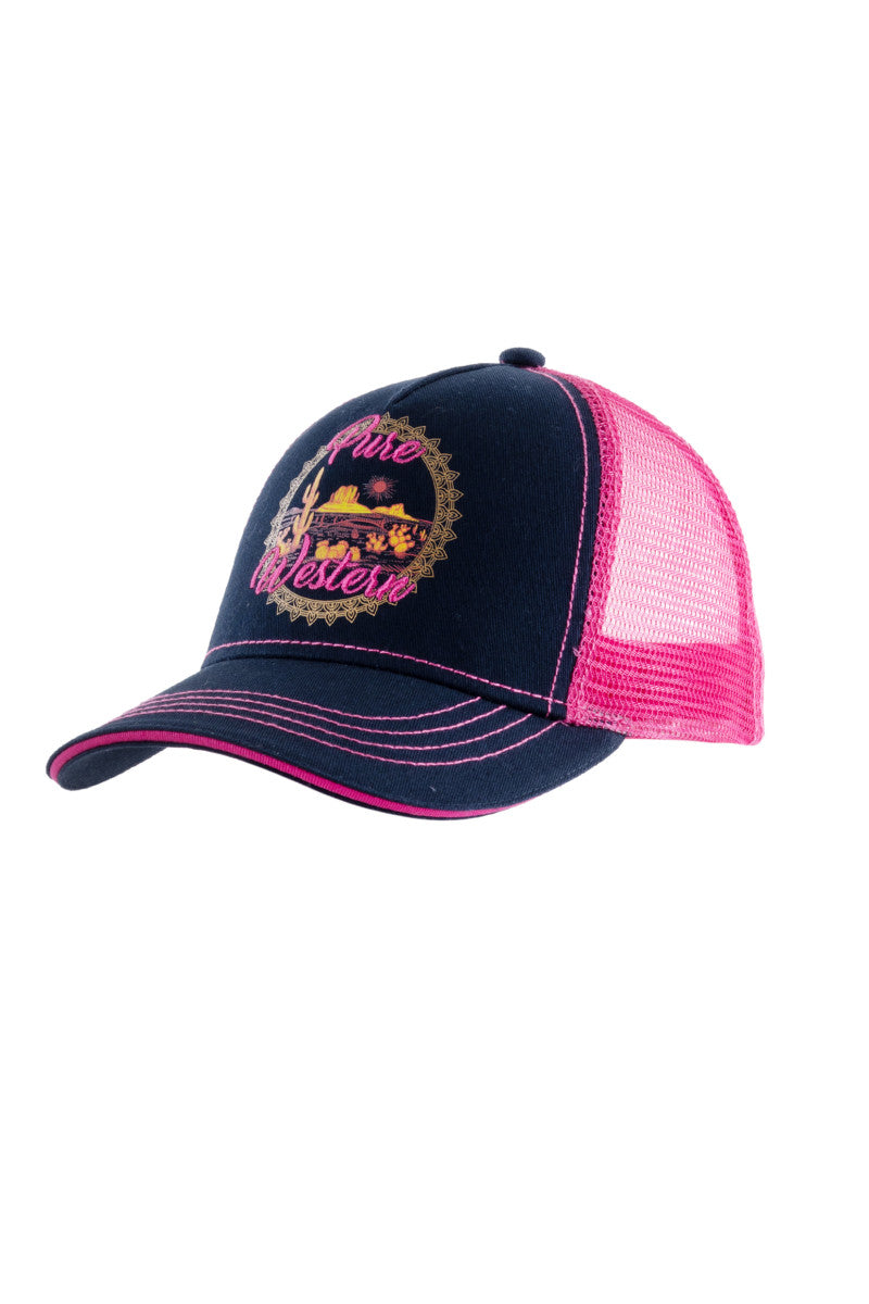 PURE WESTERN KIDS SUNSETS TRUCKER CAP