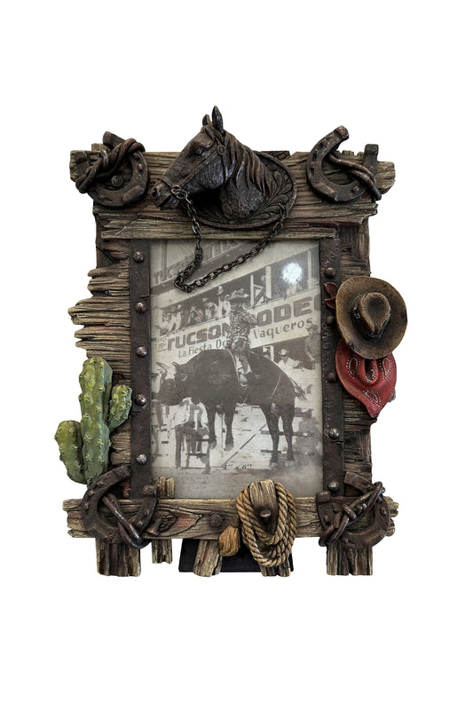 Pure Western HorseShoe Hats Picture Frame - Assorted