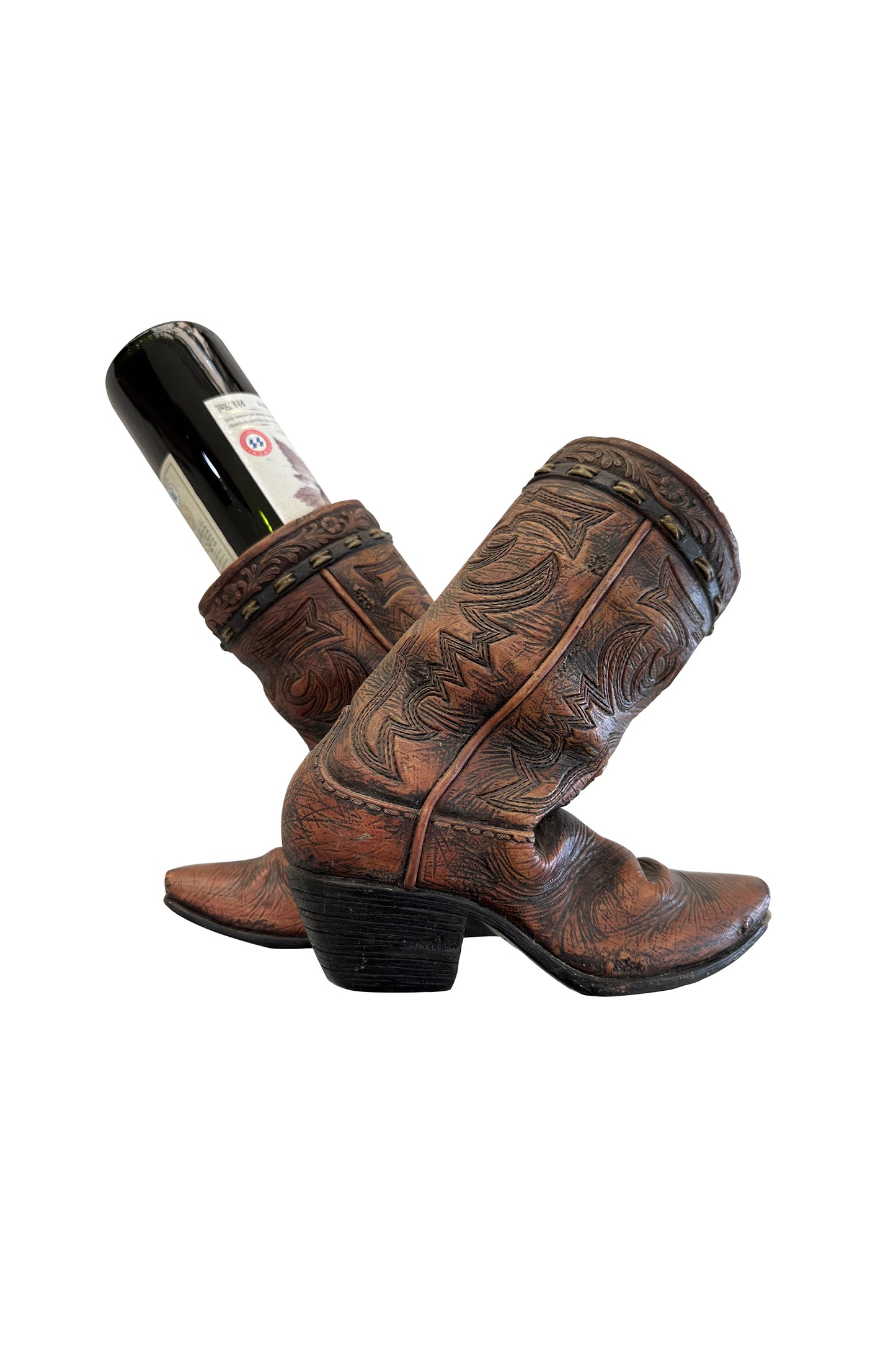 Pure Western Boot Wine Holder - Assorted