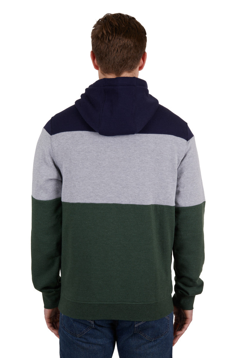 PURE WESTERN MENS HOPKINS HOODIE (NAVY/GREEN)