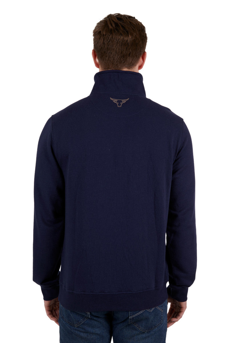 PURE WESTERN MENS ALEXANDER 1/4 ZIP PULLOVER (NAVY)