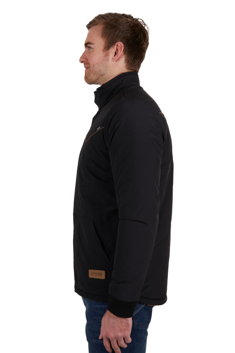 PURE WESTERN MENS TOMMY JACKET (BLACK)