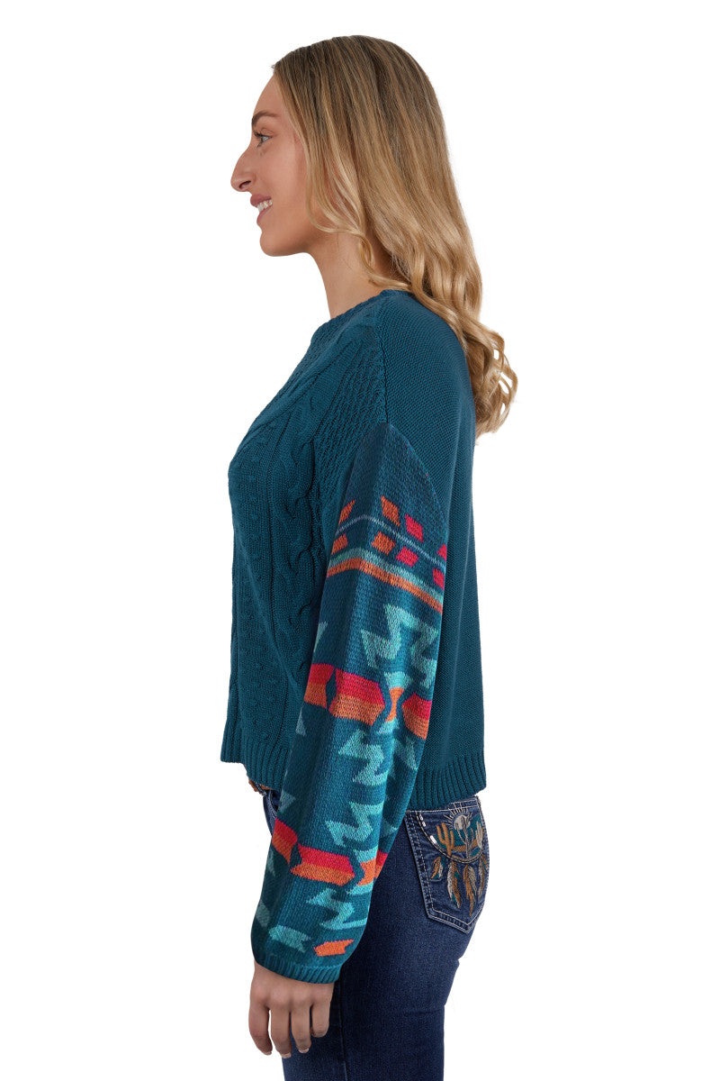 PURE WESTERN WOMENS MORA KNITTED PULLOVER