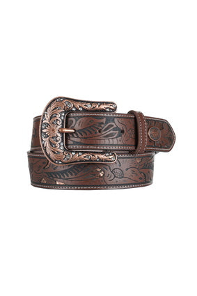 PURE WESTERN WOMENS WILLOW BELT (DARK TAN)