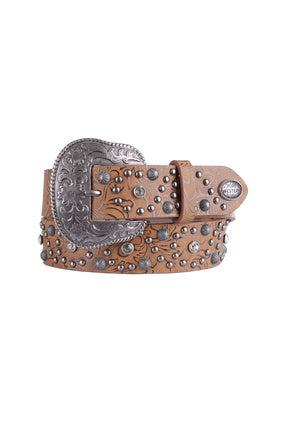 PURE WESTERN WOMENS HANNA BELT (LIGHT TAN)