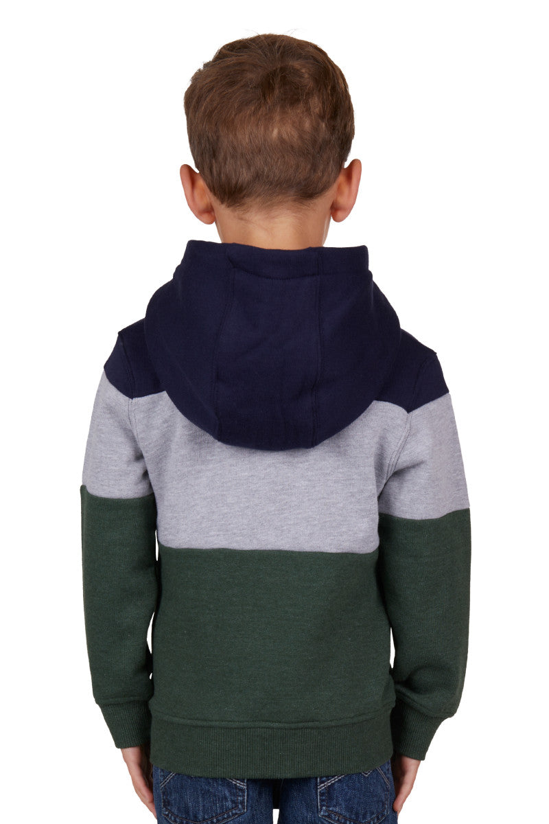 PURE WESTERN BOYS HOPKINS HOODIE (NAVY/GREEN)