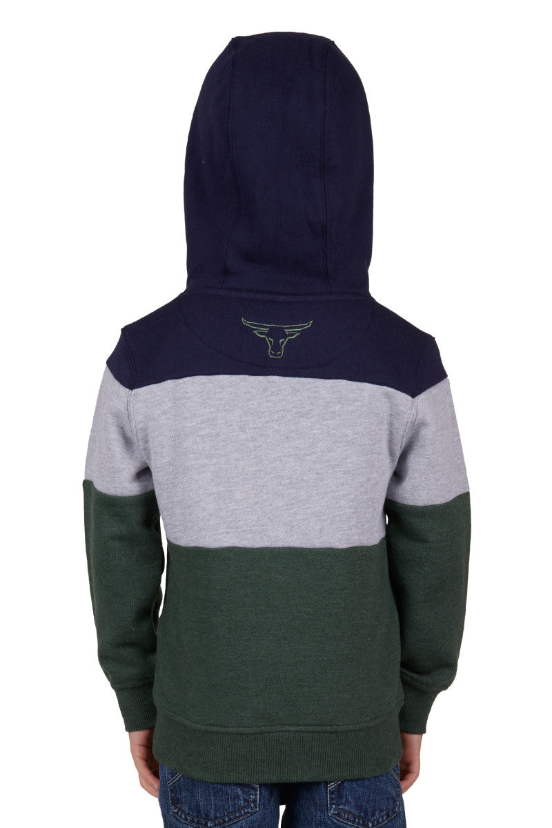 PURE WESTERN BOYS HOPKINS HOODIE (NAVY/GREEN)