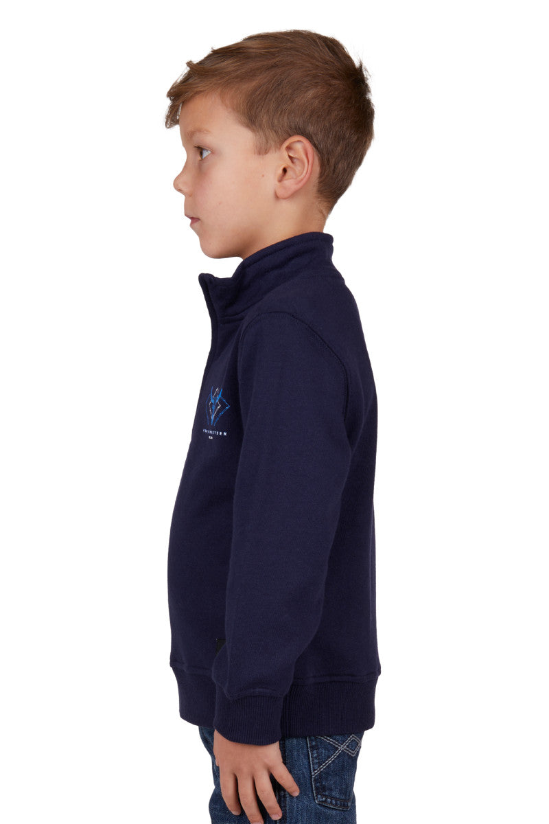 Pure Western Boys Alexander 1/4 Zip Pullover (Navy)