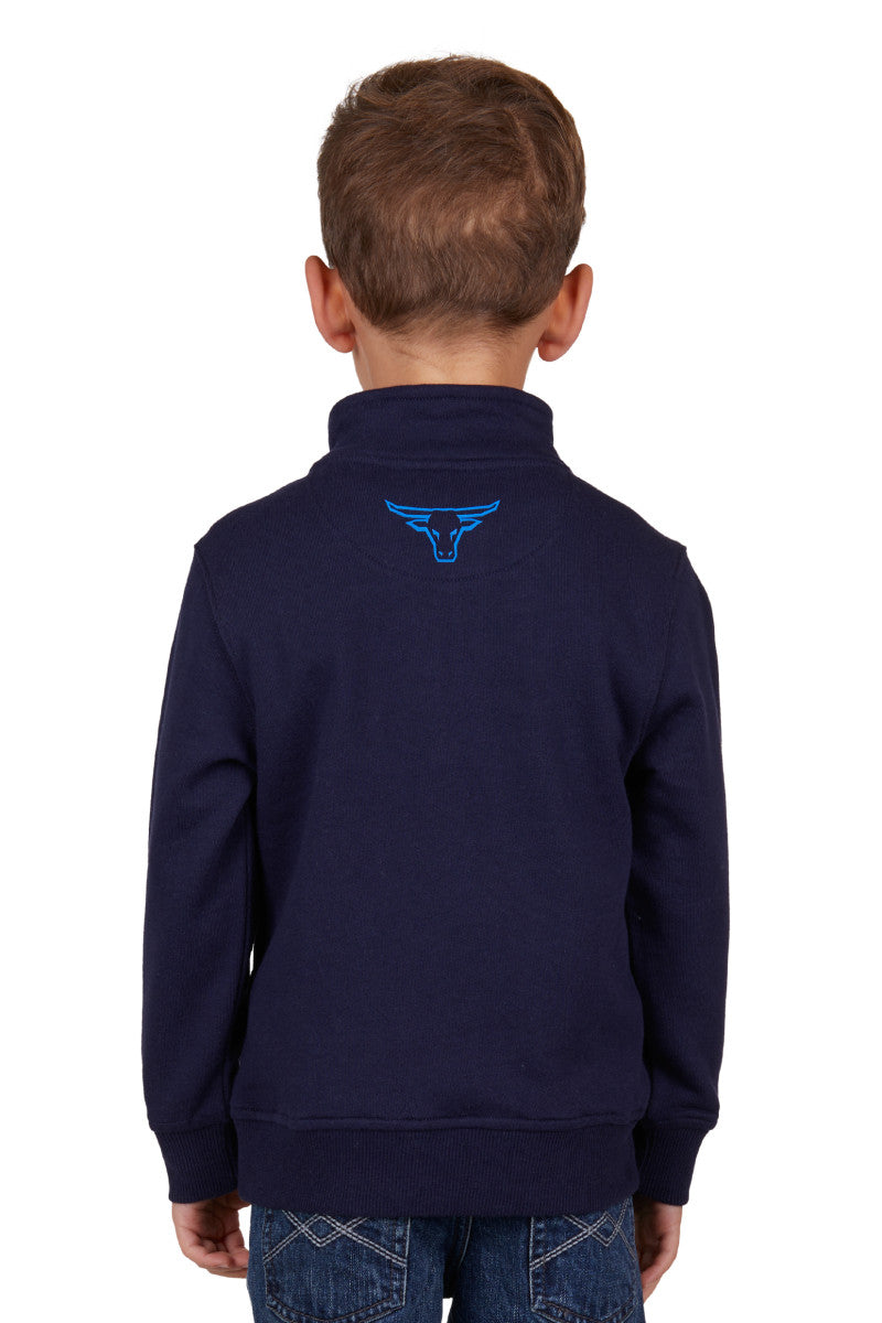 Pure Western Boys Alexander 1/4 Zip Pullover (Navy)