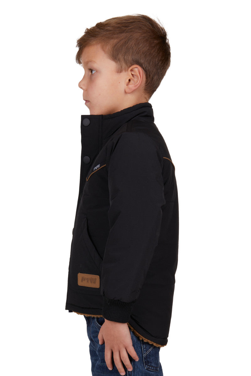 PURE WESTERN BOYS TOMMY JACKET (BLACK)