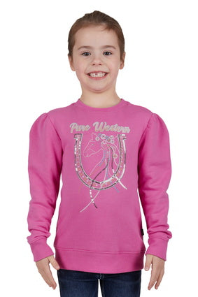 PURE WESTERN GIRLS LAVINA CREW (PINK)