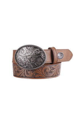 PURE WESTERN KIDS PERRY BELT (TAN)