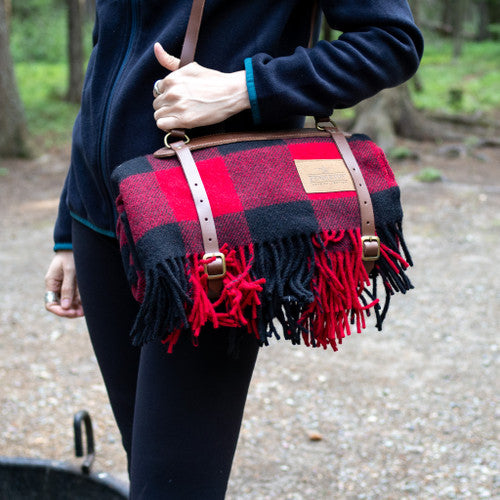 PREMIUM LARGE LEATHER CARRIER - DARK BROWN