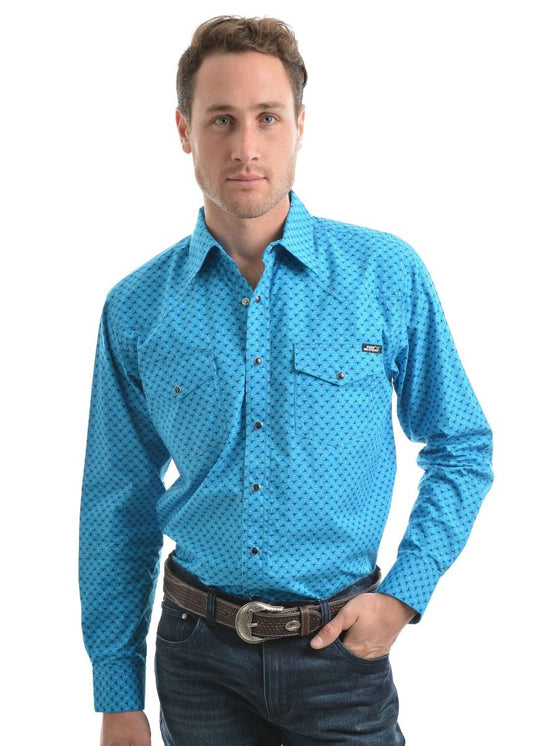 Pure Western Men's Davis Long Sleeve Shirt - SALE