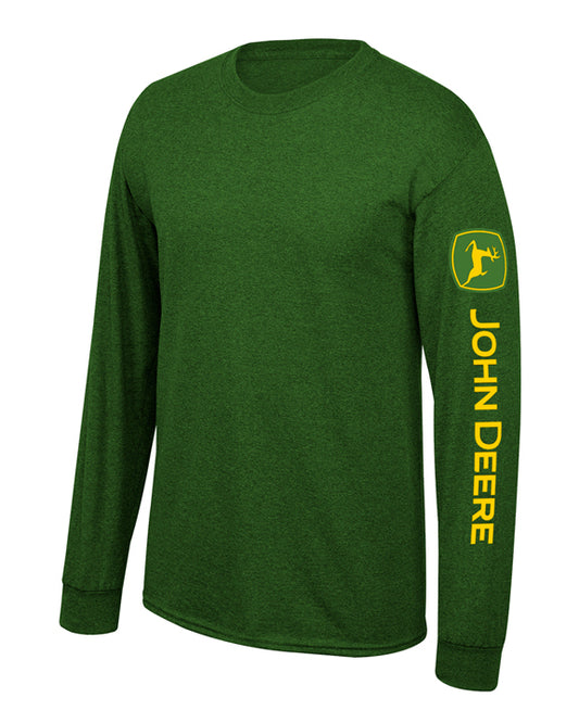 John Deere Men's Logo Long Sleeve Tee - Green