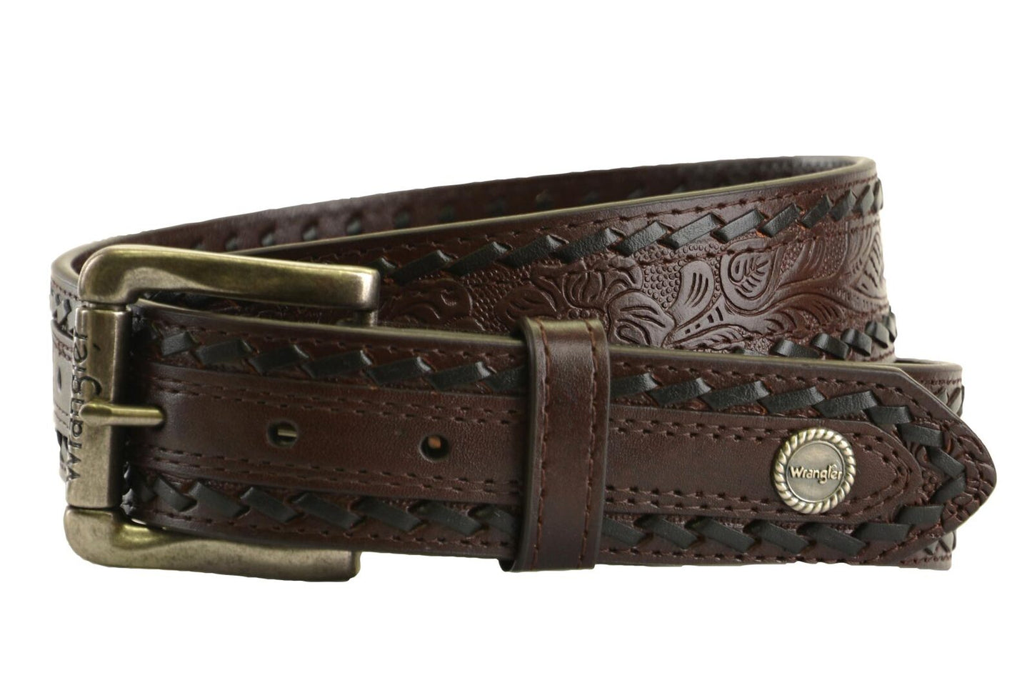 WRANGLER MEN'S DORSET BELT (DARK TAN)