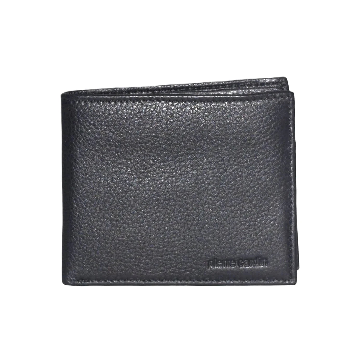 PIERRE CARDIN ITALIAN LEATHER BI-FOLD MEN'S WALLET - BLACK