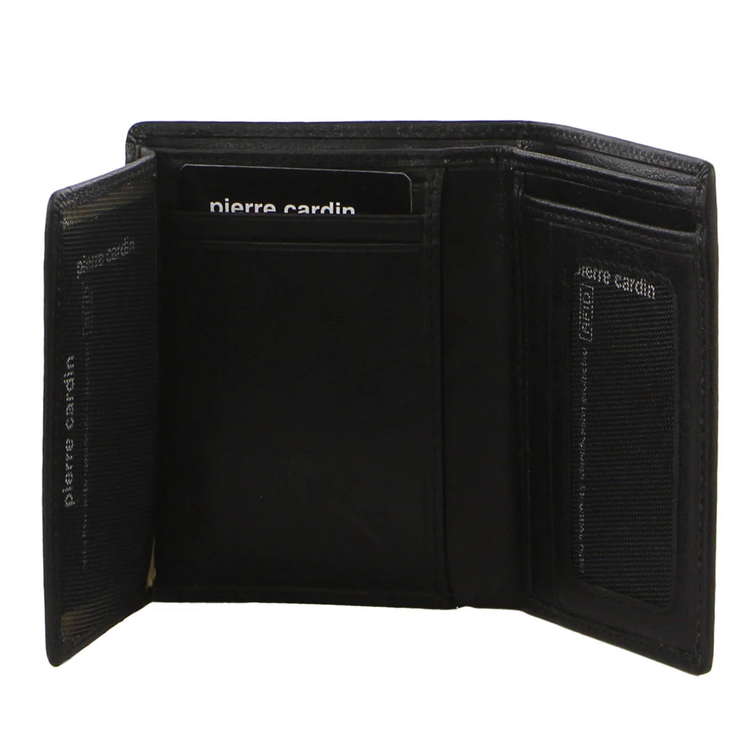 PIERRE CARDIN LEATHER MEN'S TRI-FOLD WALLET