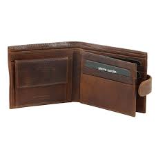 PIERRE CARDIN ITALIAN LEATHER MEN's WALLET/CARD HOLDER - COGNAC