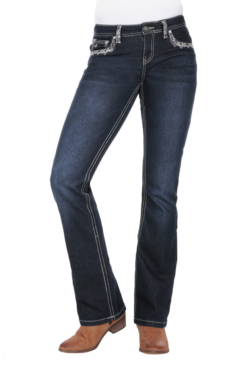 PURE WESTERN WOMENS TAYLOR BOOT CUT JEAN