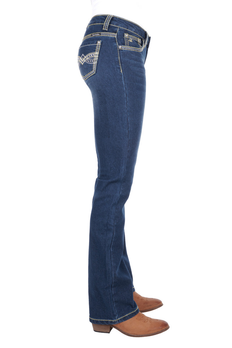 PURE WESTERN WOMENS SAVANNAH BOOT CUT JEAN