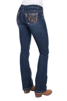 PURE WESTERN WOMENS LOLA BOOT CUT JEAN - 34 LEG