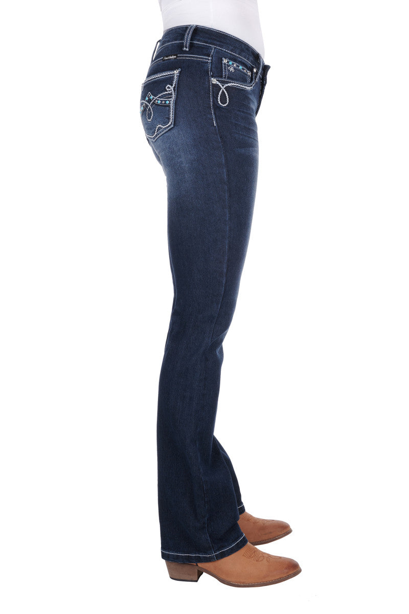 PURE WESTERN WOMENS RHIAN BOOT CUT JEAN