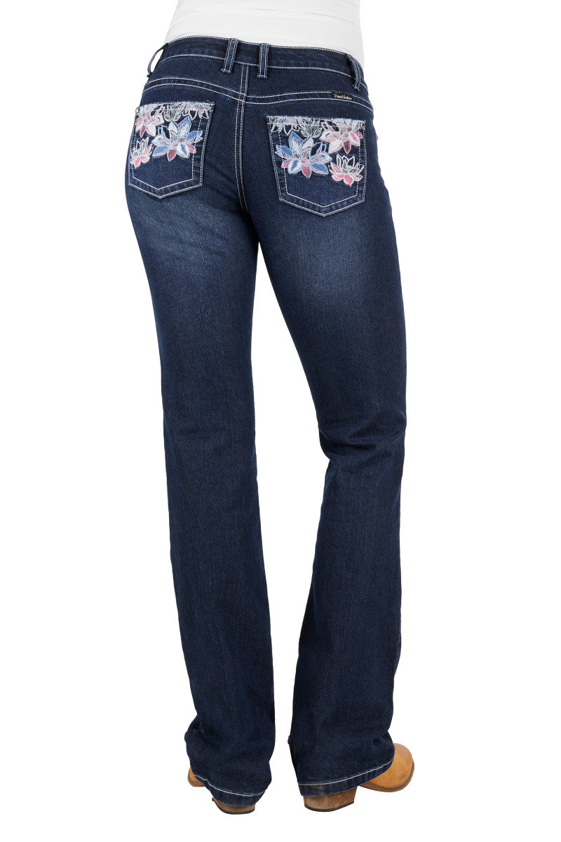 PURE WESTERN WOMENS CAROLE RELAXED RIDER JEAN