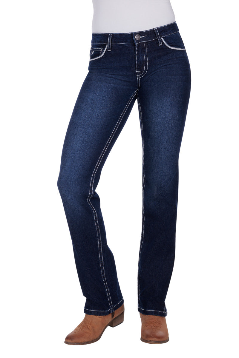 PURE WESTERN WOMENS NANCY STRAIGHT LEG JEAN