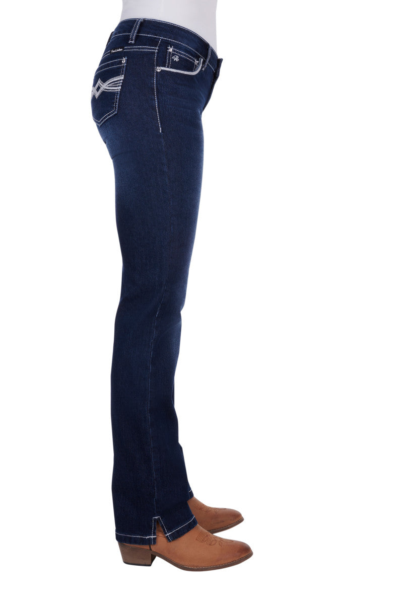 PURE WESTERN WOMENS NANCY STRAIGHT LEG JEAN