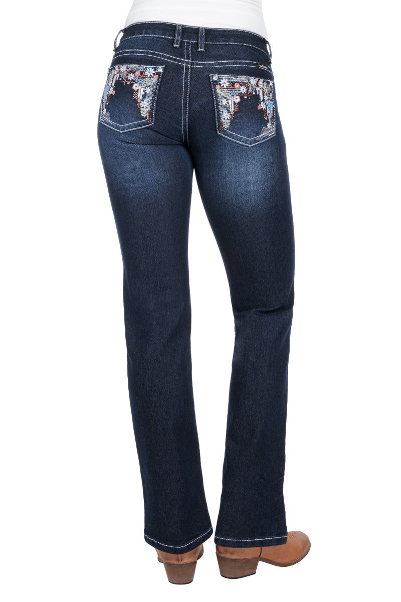 PURE WESTERN WOMENS ANJELICA STRAIGHT LEG JEAN