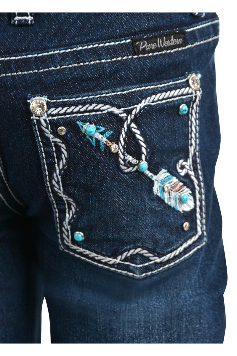 PURE WESTERN GIRLS RHIAN BOOT CUT JEAN