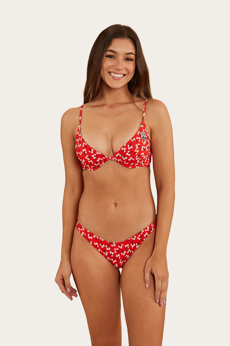 RINGERS WOMENS POSIE UNDERWIRE BIKINI TOP - FIREY RED