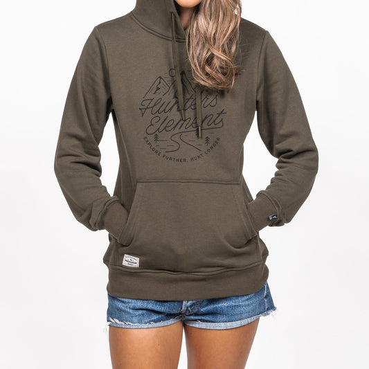 Hunters Element Women's Pathway Hoodie - Khaki