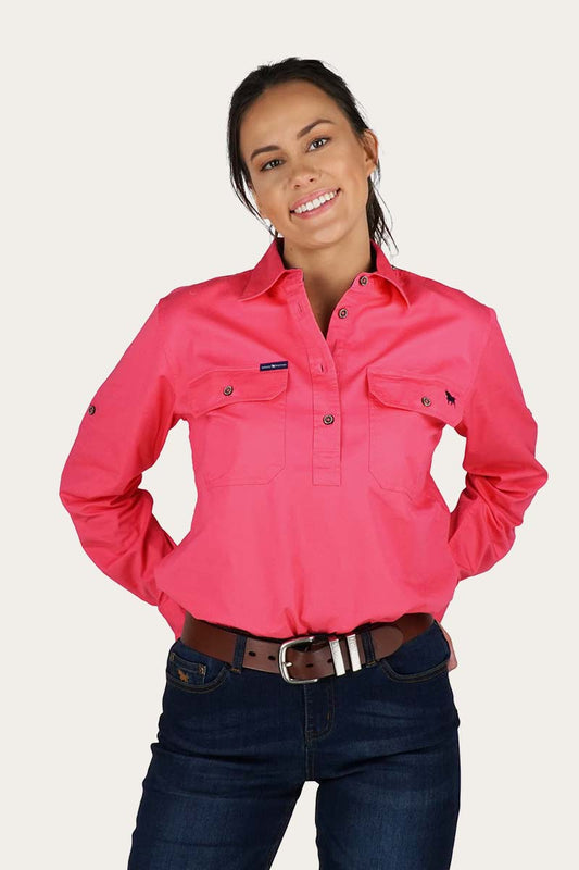 RINGERS WOMEN'S PENTECOST RIVER HALF BUTTON WORK SHIRT