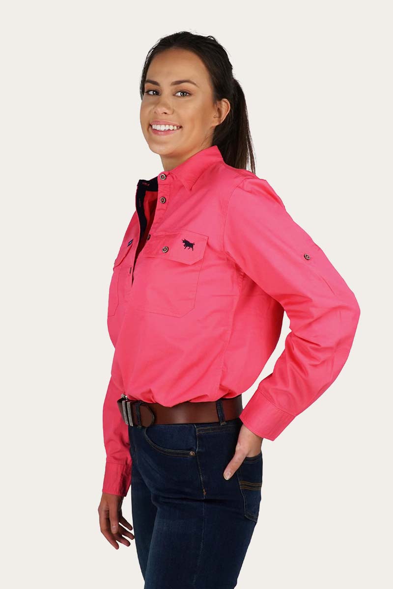 RINGERS WOMEN'S PENTECOST RIVER HALF BUTTON WORK SHIRT