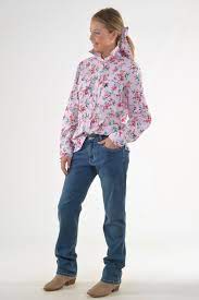 Bullrush Ladies Posie Pink Shirt