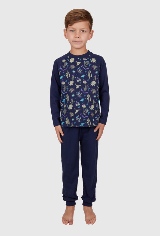 Pure Western Boys Benny PJ's (Navy)