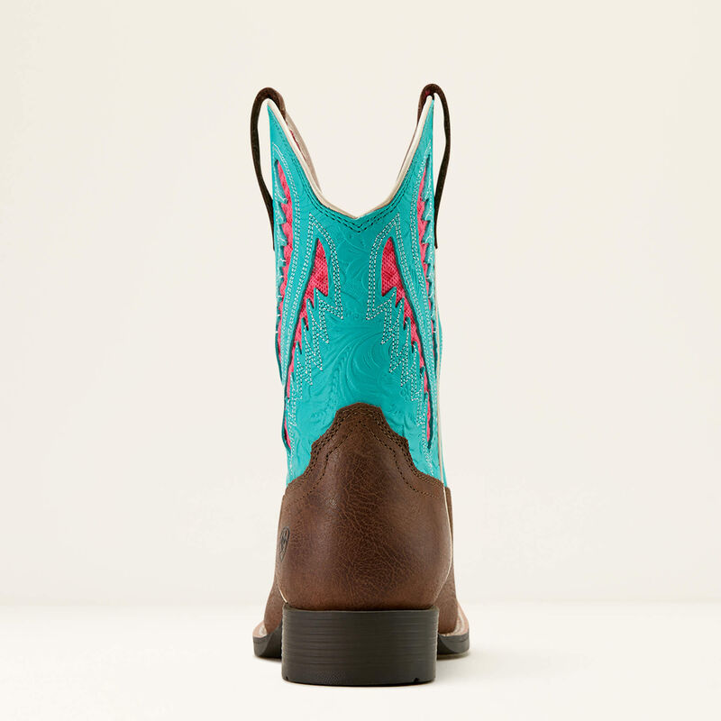 Ariat Quickdraw VentTEK Western Boot - Rich Clay|Turquoise Floral Emboss