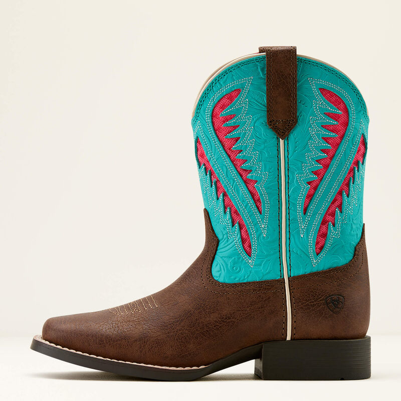 Ariat Quickdraw VentTEK Western Boot - Rich Clay|Turquoise Floral Emboss