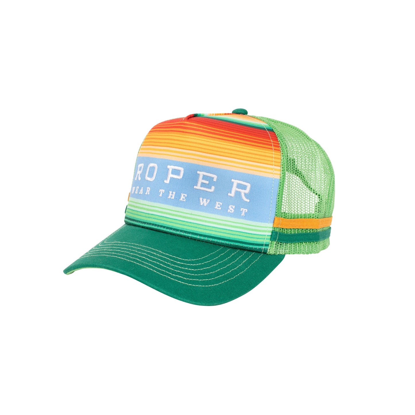 Roper Trucker Cap -Serape Blue/Green