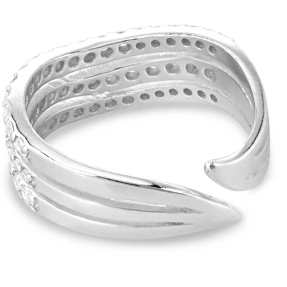 MONTANA SILVERSMITHS Calm Waters Crystal Open Ring