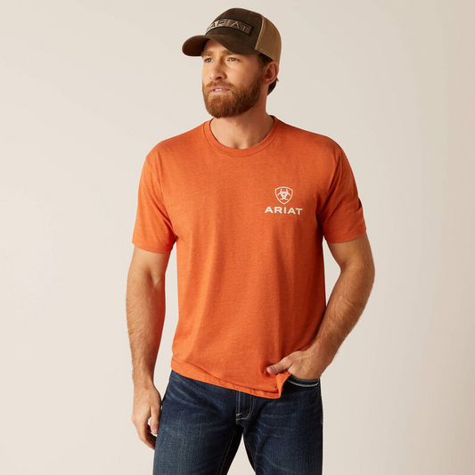 Ariat Mens Rope Lockup T-shirt (Adobe Heather)