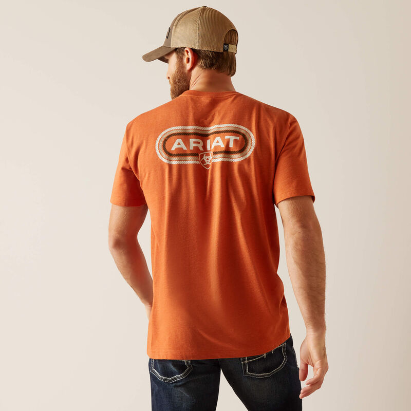 Ariat Mens Rope Lockup T-shirt (Adobe Heather)