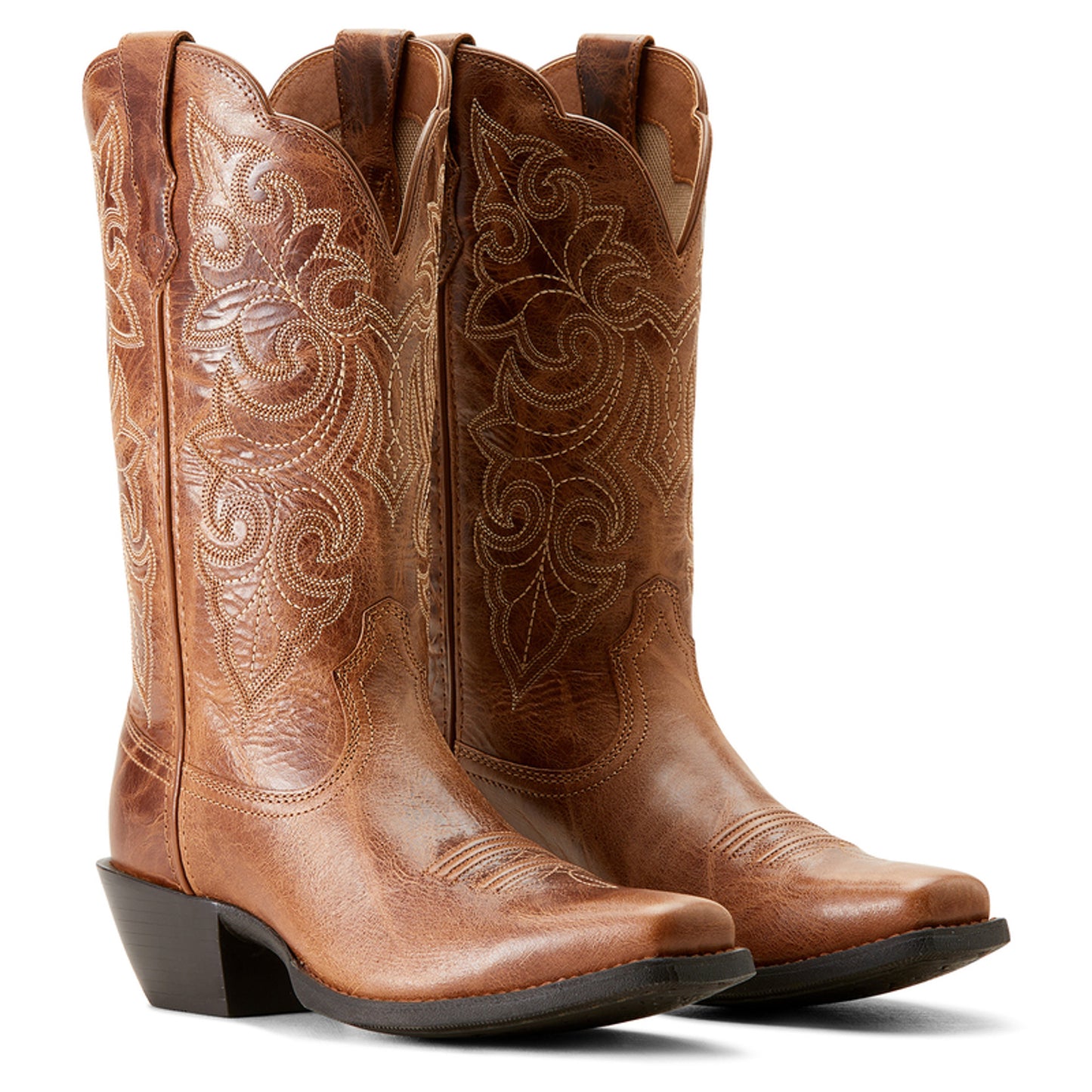 ARIAT WOMENS ROUND UP SQUARE TOE READY RUSSET